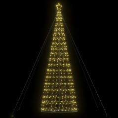 vidaXL Albero di Natale a LED 1534 LED Bianco Caldo 503 cm