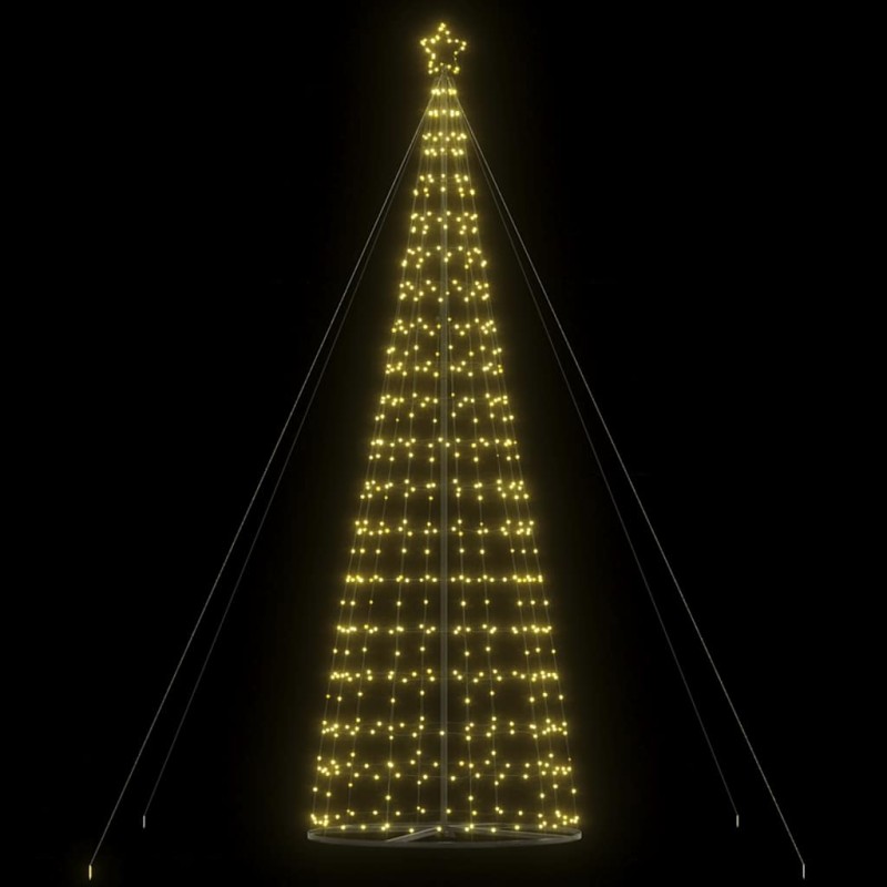 vidaXL Albero di Natale a LED 1534 LED Bianco Caldo 503 cm