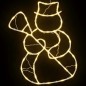 vidaXL Luci di Natale Pupazzo Neve Silhouette 2 pz 35 LED Bianco Caldo vidaXL Luci di Natale Pupazzo Neve Silhouette 2 pz 35 LED Bianco Caldo