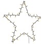 vidaXL Luci di Natale Stella Silhouette 80 LED Bianco Caldo vidaXL Luci di Natale Stella Silhouette 80 LED Bianco Caldo