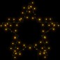 vidaXL Luci di Natale Stella Silhouette 80 LED Bianco Caldo vidaXL Luci di Natale Stella Silhouette 80 LED Bianco Caldo
