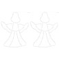vidaXL Luci di Natale Angelo Silhouette 2 pz 50 LED Bianco Caldo vidaXL Luci di Natale Angelo Silhouette 2 pz 50 LED Bianco Caldo