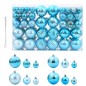 vidaXL Palline di Natale 100 pz Turchesi Ø3/4/6 cm