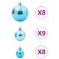 vidaXL Palline di Natale 100 pz Turchesi Ø3/4/6 cm