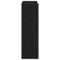 vidaXL Scarpiera Nera 60x25x81 cm in Legno Multistrato