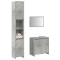vidaXL Set Mobili da Bagno 3 pz Grigio Cemento in Legno Multistrato vidaXL Set Mobili da Bagno 3 pz Grigio Cemento in Legno Multistrato