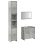 vidaXL Set Mobili da Bagno 3 pz Grigio Cemento in Legno Multistrato vidaXL Set Mobili da Bagno 3 pz Grigio Cemento in Legno Multistrato