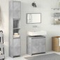 vidaXL Set Mobili da Bagno 3 pz Grigio Cemento in Legno Multistrato vidaXL Set Mobili da Bagno 3 pz Grigio Cemento in Legno Multistrato