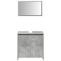 vidaXL Set Mobili da Bagno 3 pz Grigio Cemento in Legno Multistrato vidaXL Set Mobili da Bagno 3 pz Grigio Cemento in Legno Multistrato