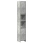 vidaXL Set Mobili da Bagno 3 pz Grigio Cemento in Legno Multistrato vidaXL Set Mobili da Bagno 3 pz Grigio Cemento in Legno Multistrato