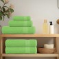 vidaXL Asciugamani Ospiti 10 pz Verde Mela 30x50 cm 360 g/m² Cotone