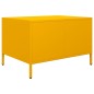 vidaXL Tavolino Giallo Senape 68,5x50x43,5cm Acciaio Laminato a Freddo vidaXL Tavolino Giallo Senape 68,5x50x43,5cm Acciaio Laminato a Freddo