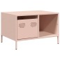 vidaXL Tavolino Rosa 68,5x50x43,5 cm in Acciaio Laminato a Freddo vidaXL Tavolino Rosa 68,5x50x43,5 cm in Acciaio Laminato a Freddo