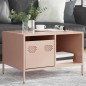 vidaXL Tavolino Rosa 68,5x50x43,5 cm in Acciaio Laminato a Freddo vidaXL Tavolino Rosa 68,5x50x43,5 cm in Acciaio Laminato a Freddo