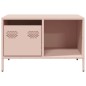 vidaXL Tavolino Rosa 68,5x50x43,5 cm in Acciaio Laminato a Freddo vidaXL Tavolino Rosa 68,5x50x43,5 cm in Acciaio Laminato a Freddo