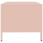 vidaXL Tavolino Rosa 68,5x50x43,5 cm in Acciaio Laminato a Freddo vidaXL Tavolino Rosa 68,5x50x43,5 cm in Acciaio Laminato a Freddo