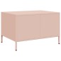 vidaXL Tavolino Rosa 68,5x50x43,5 cm in Acciaio Laminato a Freddo vidaXL Tavolino Rosa 68,5x50x43,5 cm in Acciaio Laminato a Freddo