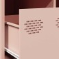 vidaXL Tavolino Rosa 68,5x50x43,5 cm in Acciaio Laminato a Freddo vidaXL Tavolino Rosa 68,5x50x43,5 cm in Acciaio Laminato a Freddo