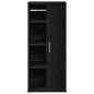 vidaXL Mobile da Bagno con Portarotolo Nero 39x22x90 cm vidaXL Mobile da Bagno con Portarotolo Nero 39x22x90 cm