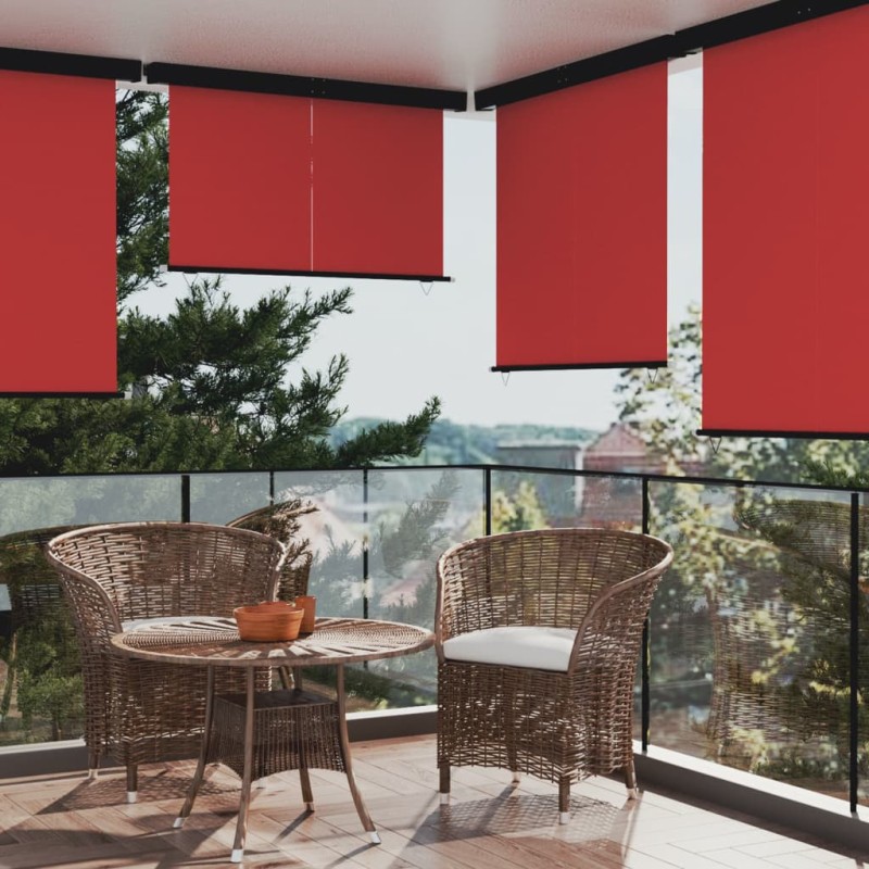 Tendalino Laterale per Balcone 160x250 cm Rosso Tendalino Laterale per Balcone 160x250 cm Rosso