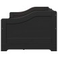 vidaXL Dormeuse con 3 Cassetti senza Materasso Nero 90x200 cm IRUN