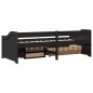vidaXL Dormeuse con 3 Cassetti senza Materasso Nero 90x200 cm IRUN