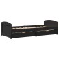 vidaXL Dormeuse con 2 Cassetti senza Materasso Nero 90x200 cm IRUN vidaXL Dormeuse con 2 Cassetti senza Materasso Nero 90x200 cm IRUN