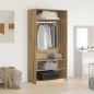 vidaXL Armadio Rovere Artigianale 100x50x200 cm in Legno Multistrato