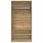 vidaXL Armadio Rovere Artigianale 100x50x200 cm in Legno Multistrato
