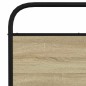 vidaXL Giroletto senza Materaso in Metallo Rovere Sonoma 200x200 cm vidaXL Giroletto senza Materaso in Metallo Rovere Sonoma 200x200 cm