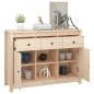 Credenza 100x35x74,5 cm in Legno Massello di Pino Credenza 100x35x74,5 cm in Legno Massello di Pino