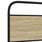 vidaXL Giroletto senza Materaso in Metallo Rovere Sonoma 200x200 cm vidaXL Giroletto senza Materaso in Metallo Rovere Sonoma 200x200 cm