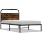 vidaXL Giroletto senza Materasso Rovere Fumo 107x203 cm in Truciolato vidaXL Giroletto senza Materasso Rovere Fumo 107x203 cm in Truciolato