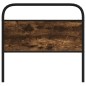 vidaXL Testiera Rovere Fumo 107 cm in Acciaio e Legno Multistrato vidaXL Testiera Rovere Fumo 107 cm in Acciaio e Legno Multistrato