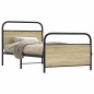 vidaXL Giroletto senza Materasso Rovere Sonoma 107x203cm in Truciolato vidaXL Giroletto senza Materasso Rovere Sonoma 107x203cm in Truciolato