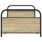 vidaXL Giroletto senza Materasso Rovere Sonoma 107x203cm in Truciolato vidaXL Giroletto senza Materasso Rovere Sonoma 107x203cm in Truciolato
