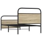 vidaXL Giroletto senza Materasso Rovere Sonoma 100x190cm in Truciolato