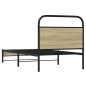 vidaXL Giroletto senza Materasso Rovere Sonoma 80x200 cm in Truciolato