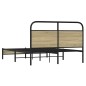 vidaXL Giroletto senza Materasso Rovere Sonoma 140x190cm in Truciolato vidaXL Giroletto senza Materasso Rovere Sonoma 140x190cm in Truciolato