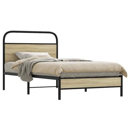 vidaXL Giroletto senza Materasso Rovere Sonoma 107x203cm in Truciolato