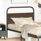 vidaXL Testiera Rovere Marrone 90 cm in Acciaio e Truciolato