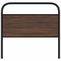 vidaXL Testiera Rovere Marrone 90 cm in Acciaio e Truciolato