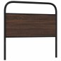 vidaXL Testiera Rovere Marrone 90 cm in Acciaio e Truciolato