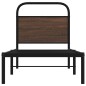 vidaXL Giroletto senza Materasso Rovere Marrone 80x200cm in Truciolato vidaXL Giroletto senza Materasso Rovere Marrone 80x200cm in Truciolato