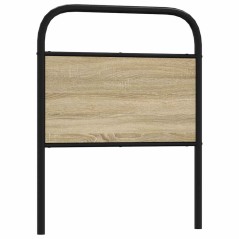 vidaXL Testiera Rovere Sonoma 80 cm in Acciaio e Legno Multistrato