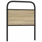 vidaXL Testiera Rovere Sonoma 80 cm in Acciaio e Legno Multistrato