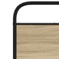 vidaXL Testiera Rovere Sonoma 80 cm in Acciaio e Legno Multistrato