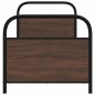 vidaXL Giroletto senza Materasso Rovere Marrone 80x200cm in Truciolato