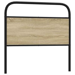 vidaXL Testiera Rovere Sonoma 100 cm in Acciaio e Legno Multistrato