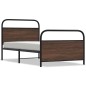 vidaXL Giroletto senza Materasso Rovere Marrone 107x203 cm Truciolato